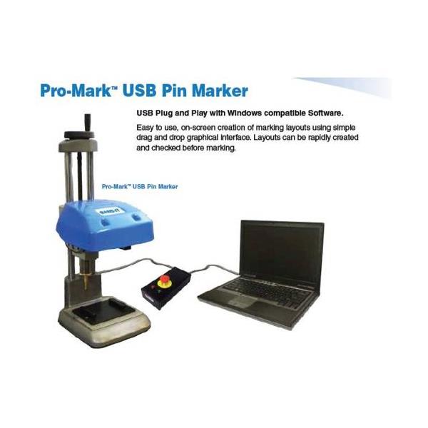 PM1000USB Band-It  Pro-MarkTM USB Pin Marker USB Plug and Play with Windows Software